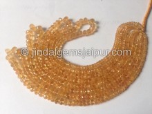 Imperial Topaz Far Faceted Roundelle Shape Beads